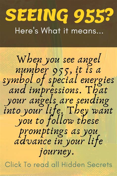 what does 955 mean in angel numbers|ANGEL NUMBER 955 (Seeing 955)